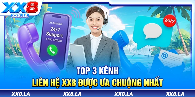 Top 3 kênh liên hệ XX8 được ưa chuộng nhất